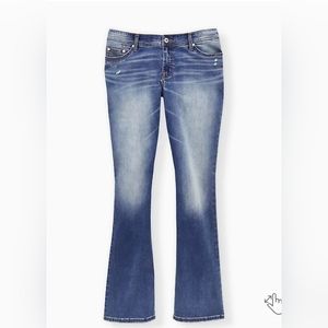 TORRID LUXE SLIM BOOT SUPER STRETCH MID-RISE JEAN